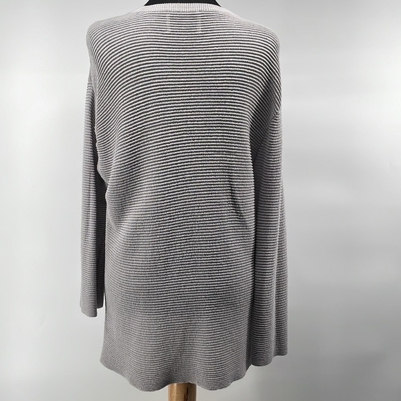 SAMSOE samsoe grey light weight sweater polyamide viscose minimalist sz m - Picture 12 of 13